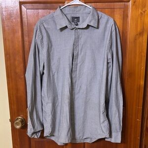 Men's Gray Button-up Shirt